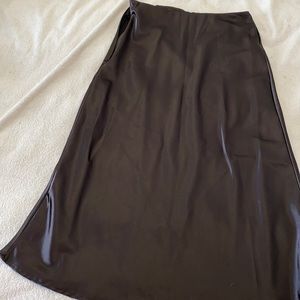 Shein Satin Midi Skirt